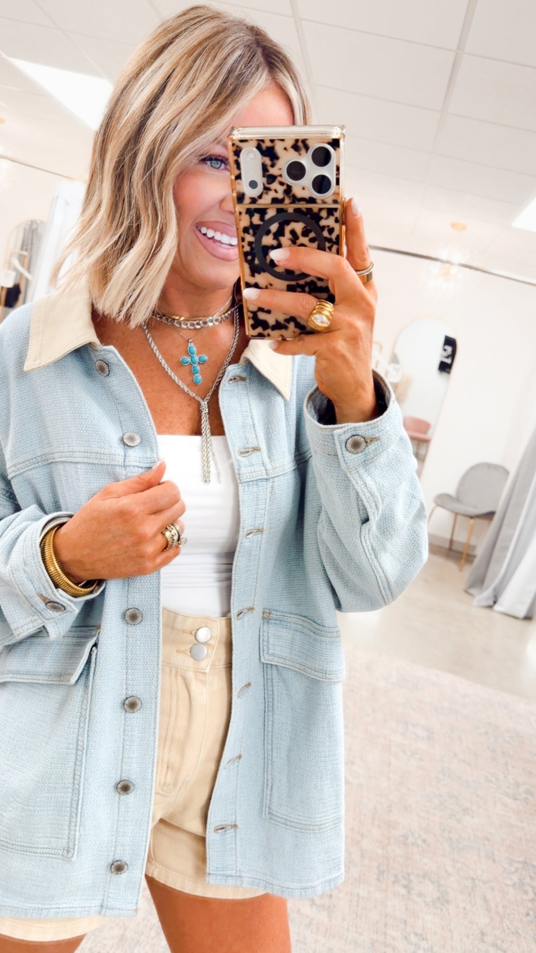 Quilted High Waist Shorts-Washed Sand