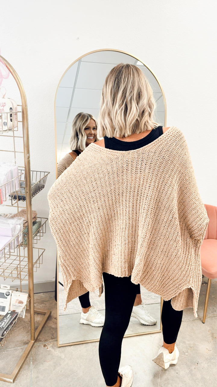 Cold Mornings Cardigan-Powder Cocoa
