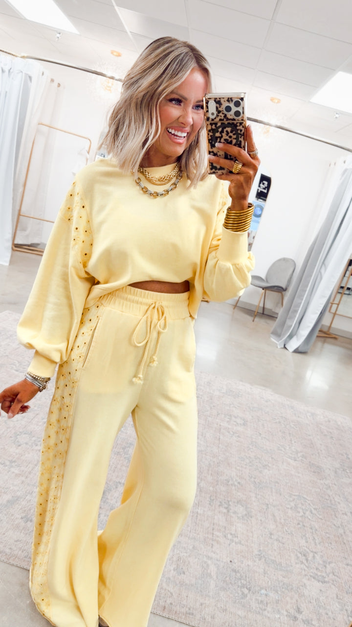 The Paloma Plush Set-Mellow Yellow