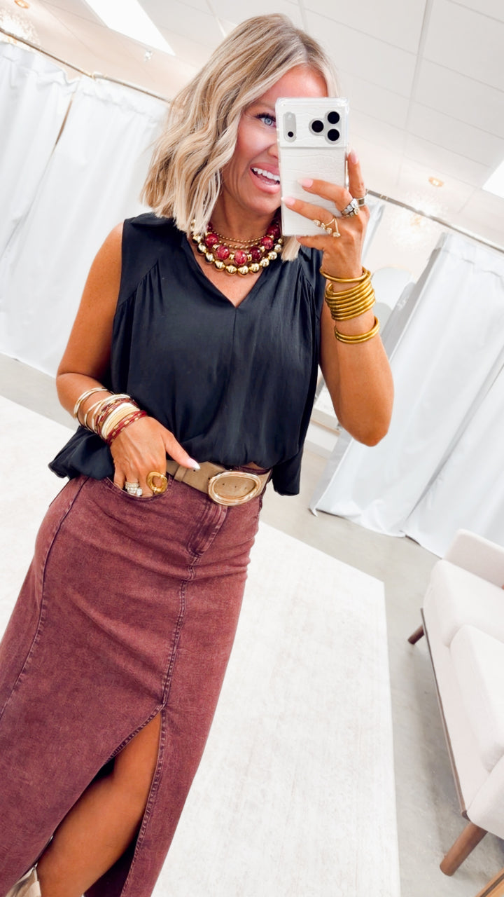 The Perfectly Poised Top-Black