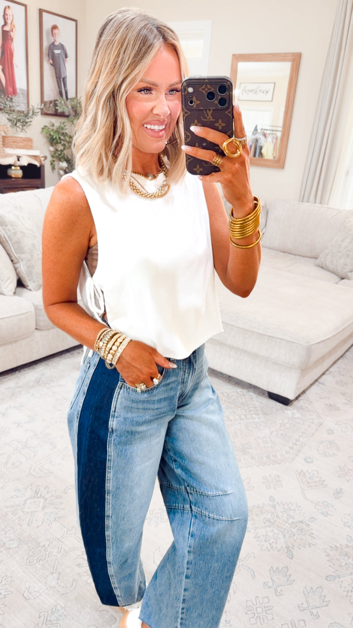 The Rebel Trim Tank-White