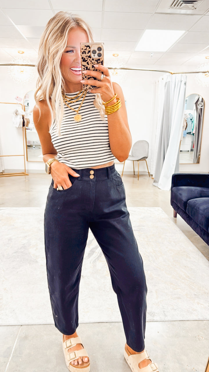 The Riley Striped Rib Tank