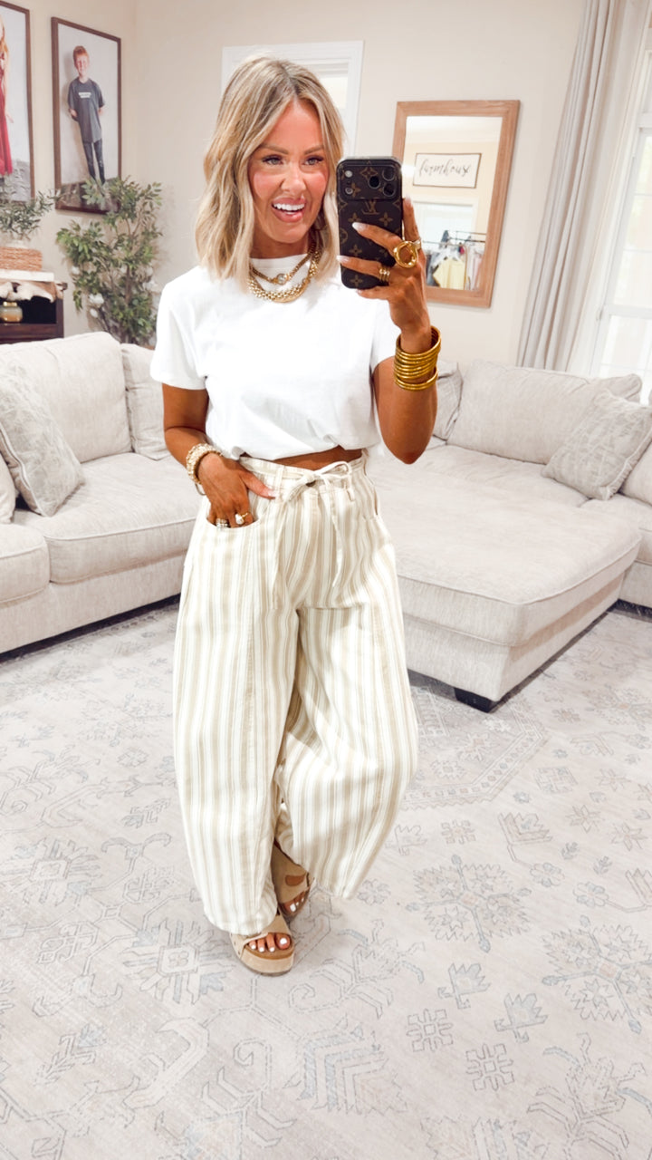 Classic Relaxed Crop Tee-White