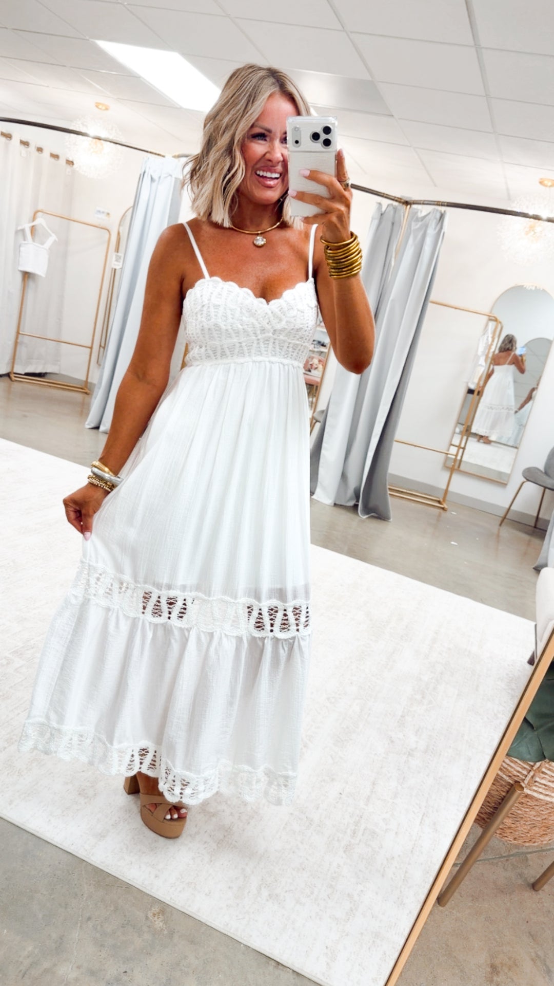 The Aurelle Crochet Maxi Dress