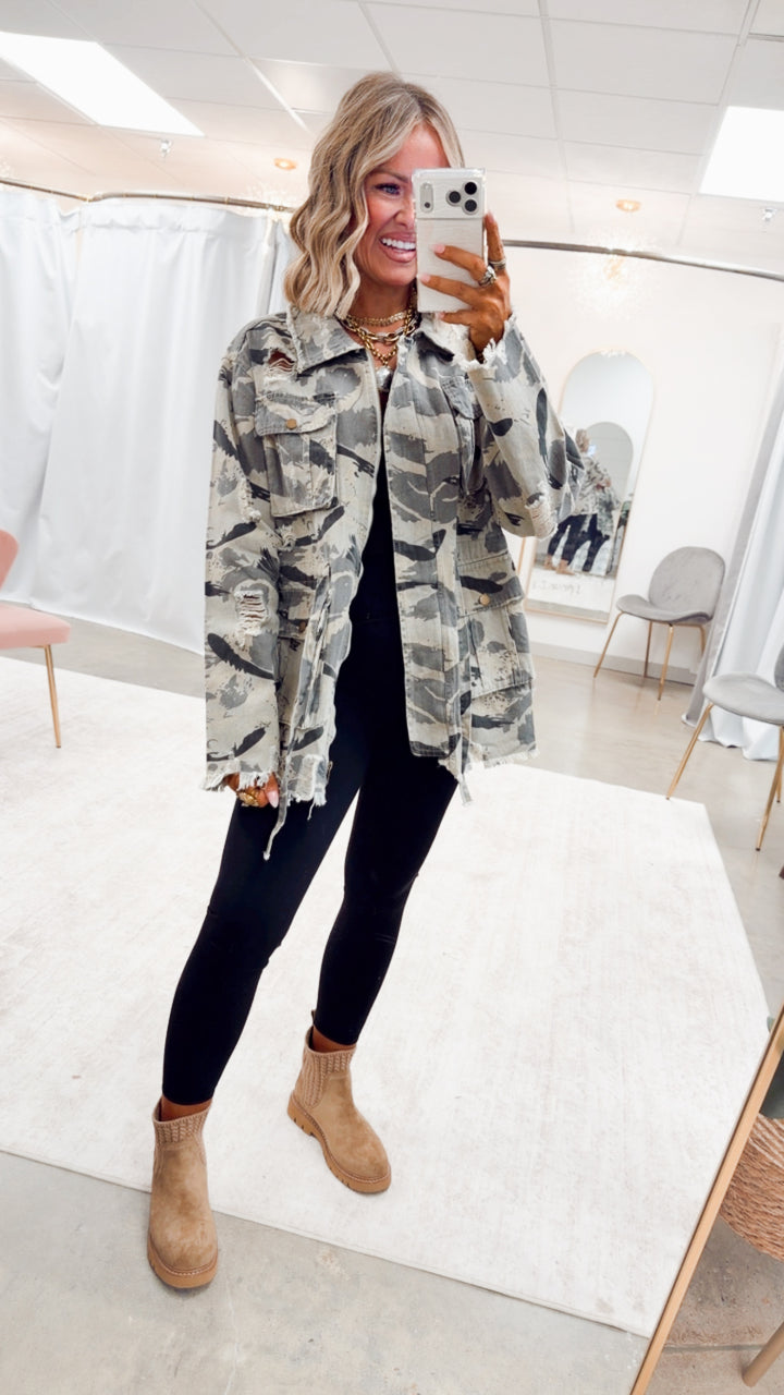 The Sweet Camo Twill Jacket