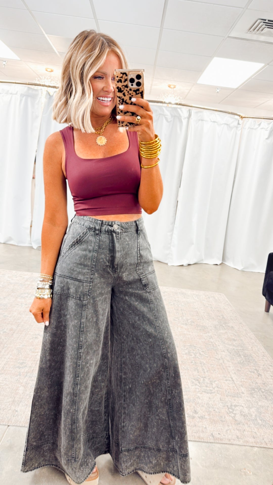 Nico Ultra Wide Leg Carpenter Pants