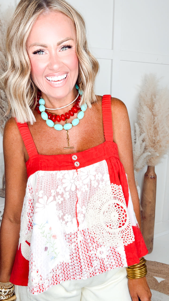 The Livy Patch Tank-Ruby