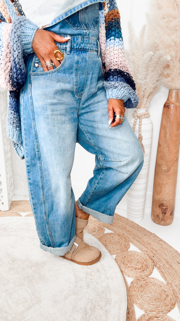 The Brooke Barrel Overalls