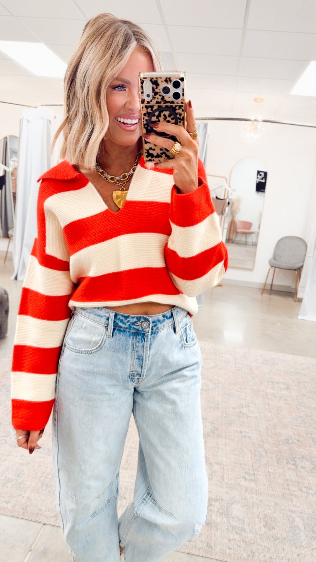 Peppermint Cozy Sweater