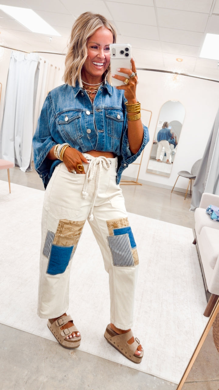 The Patchwork Paradise Jean