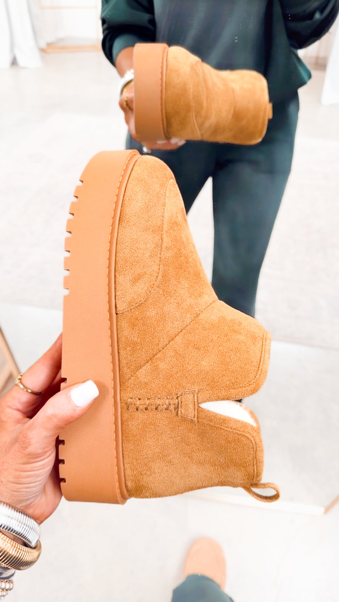 Alps Ankle Boots-Chestnut