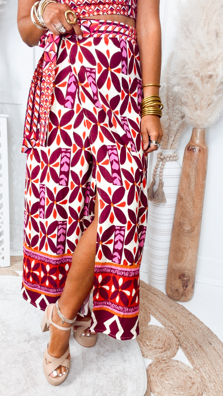The Montego Wrap Skirt Set