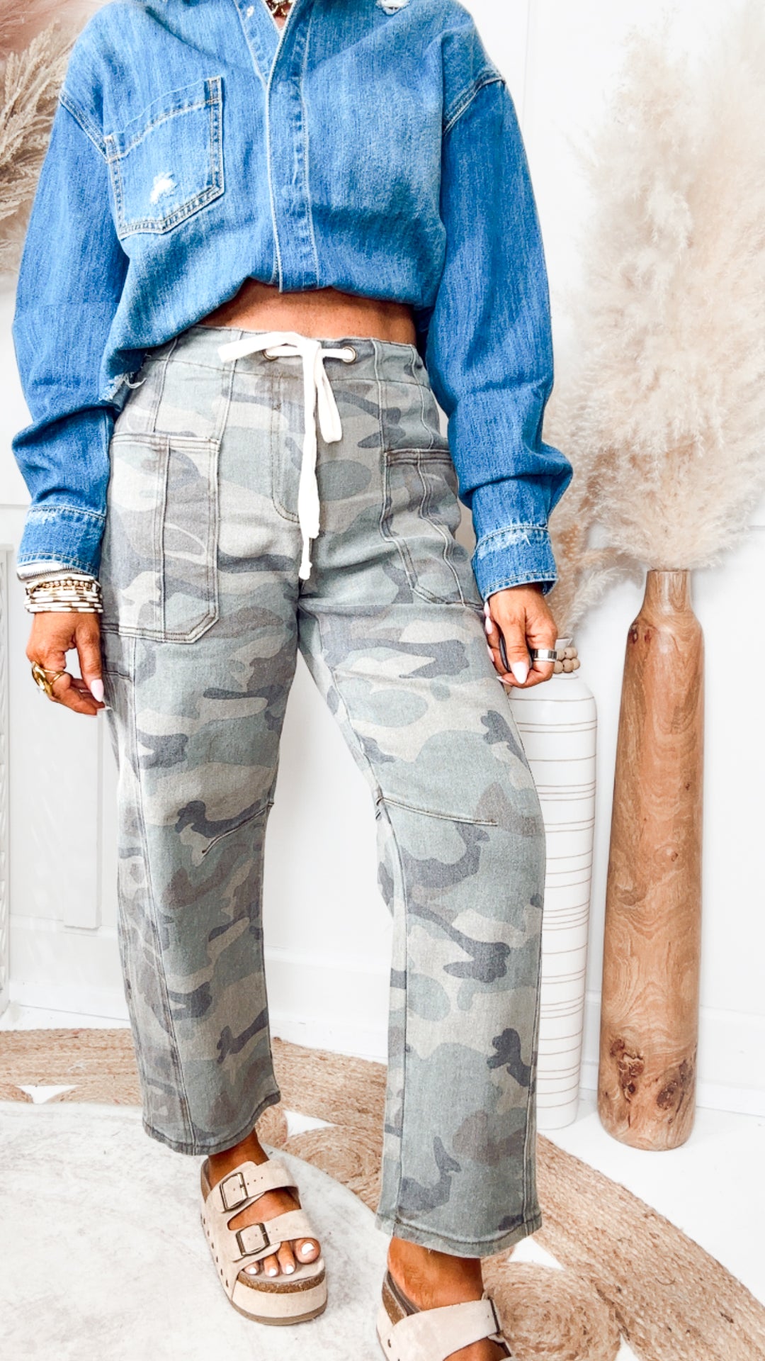 The Rogue Camo Barrel Jean