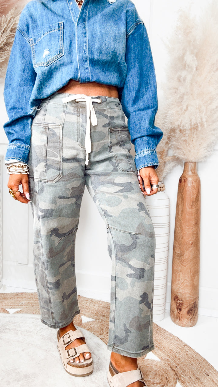The Rogue Camo Barrel Jean