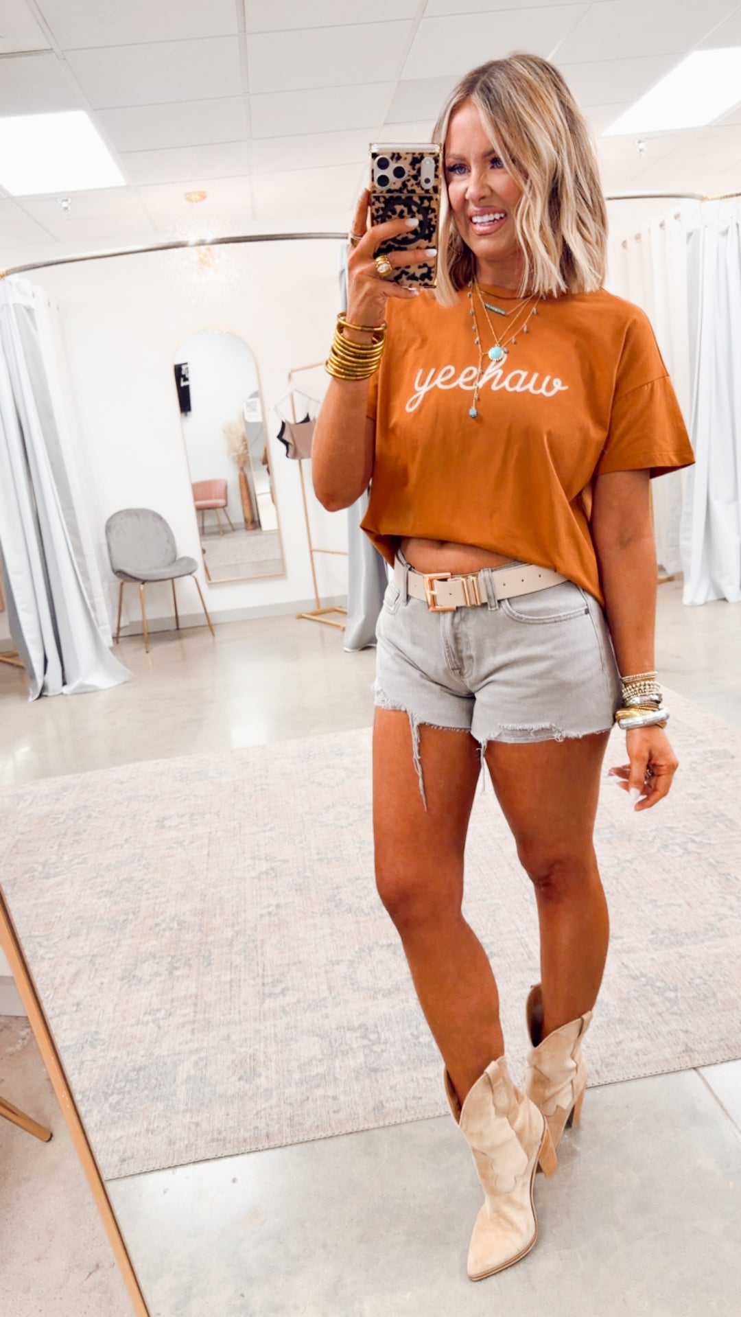 Yeehaw Stitched Tee