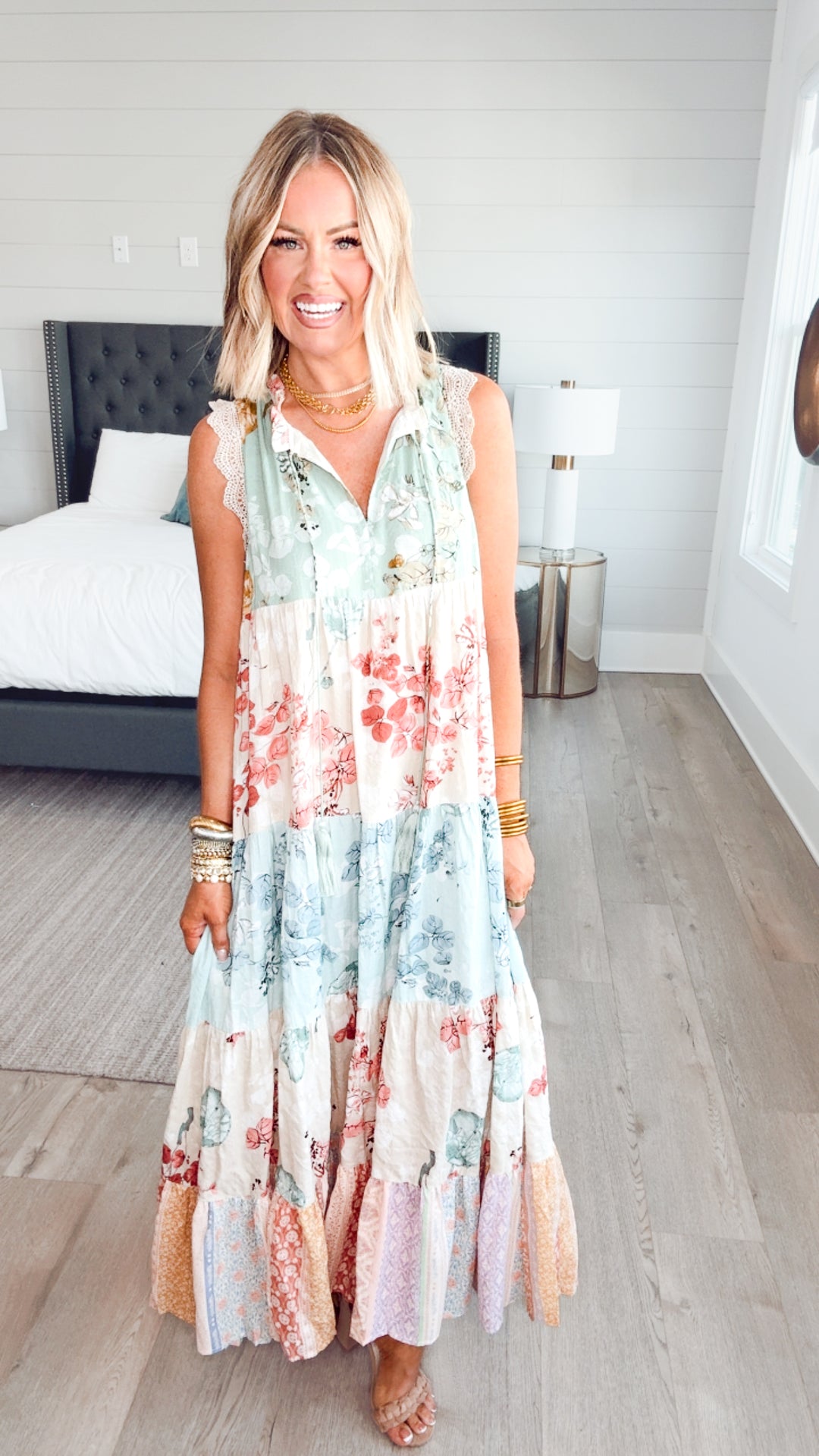 Patchwork Petal Dress