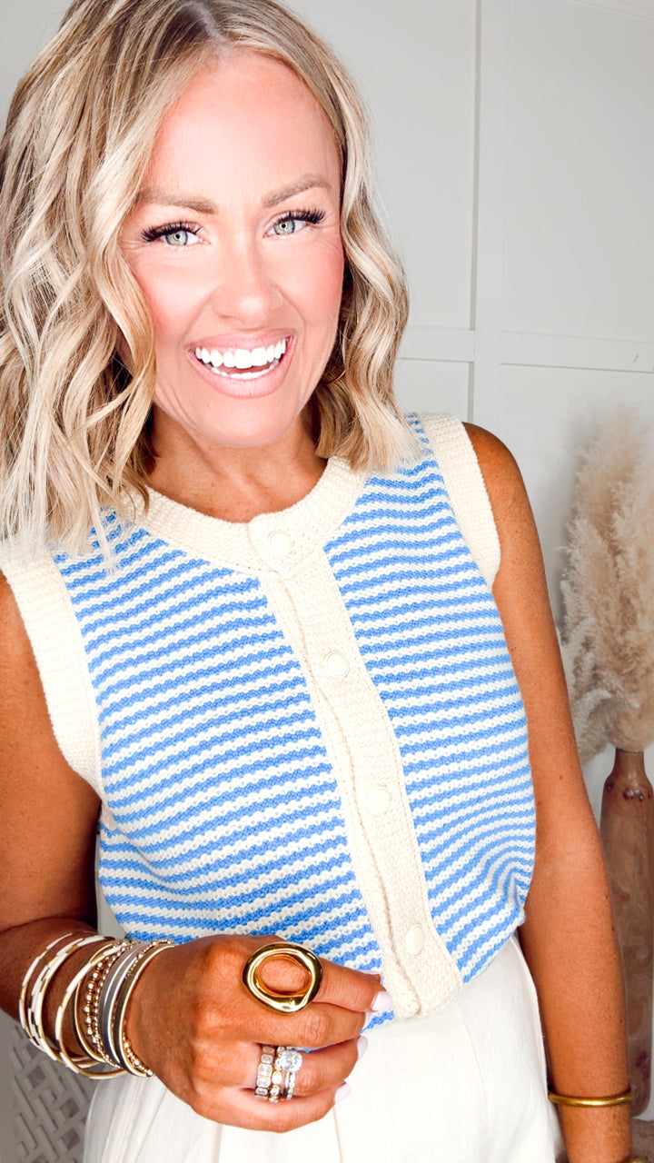 The Hampton Stripe Vest