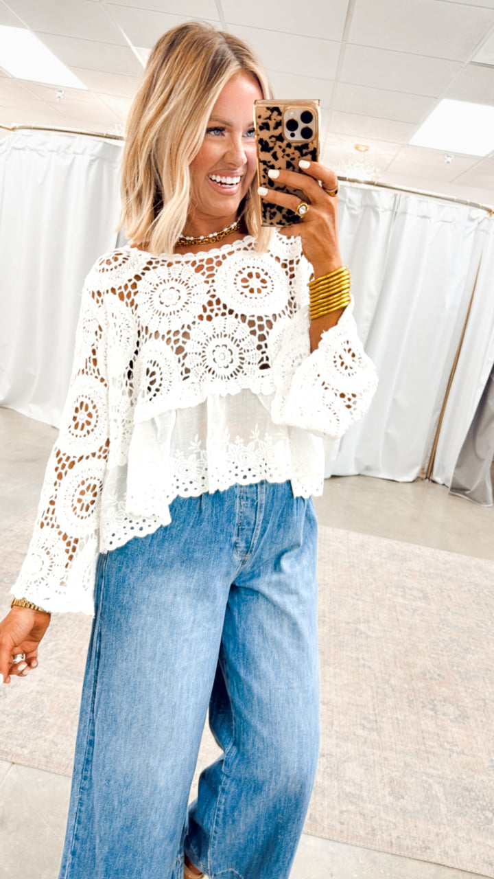Eden Eyelet Top