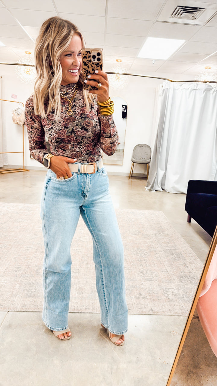 Gabby High Rise Baggy Straight Jean