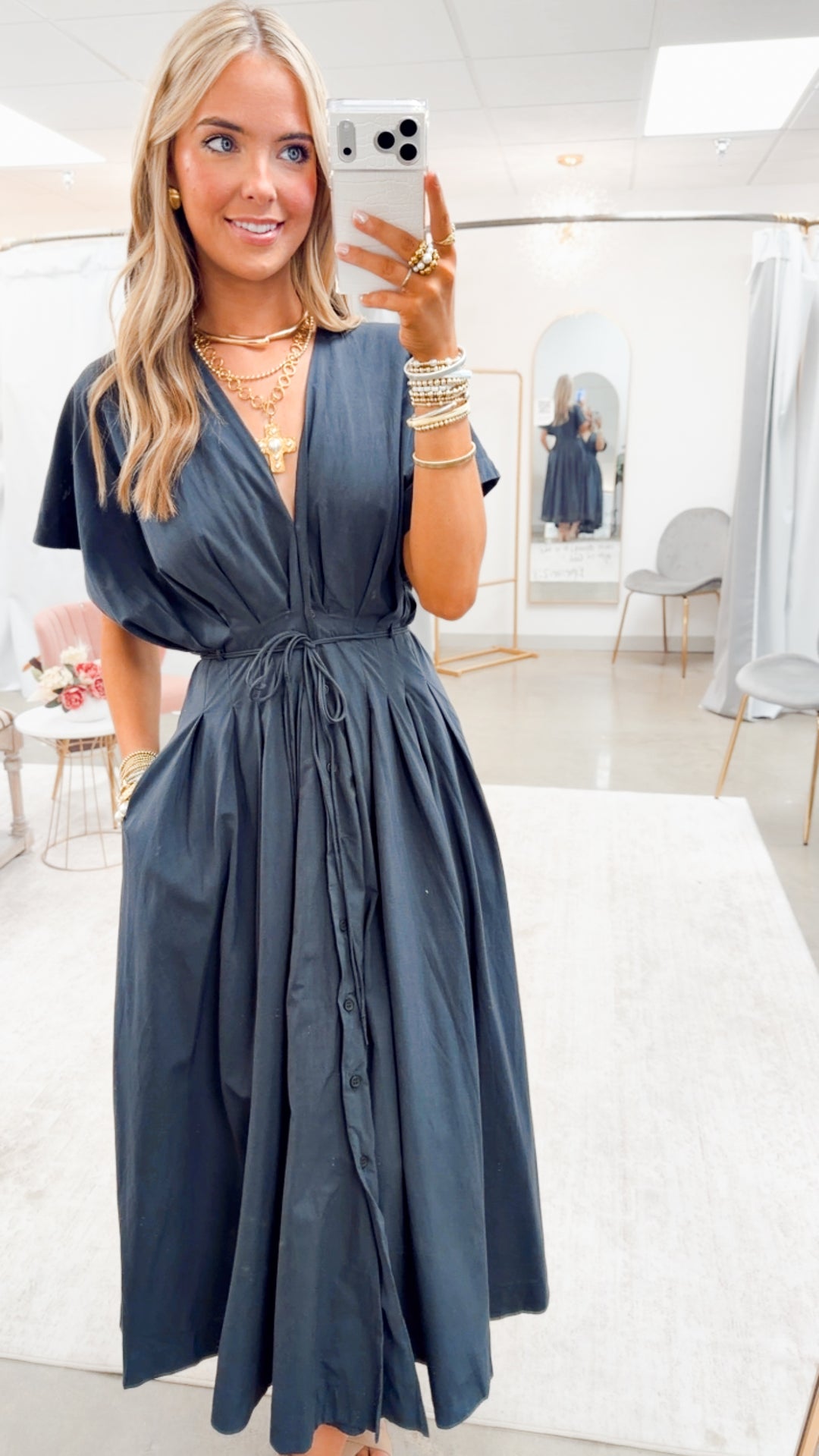 The Perfectly Placed Dress-Midnight