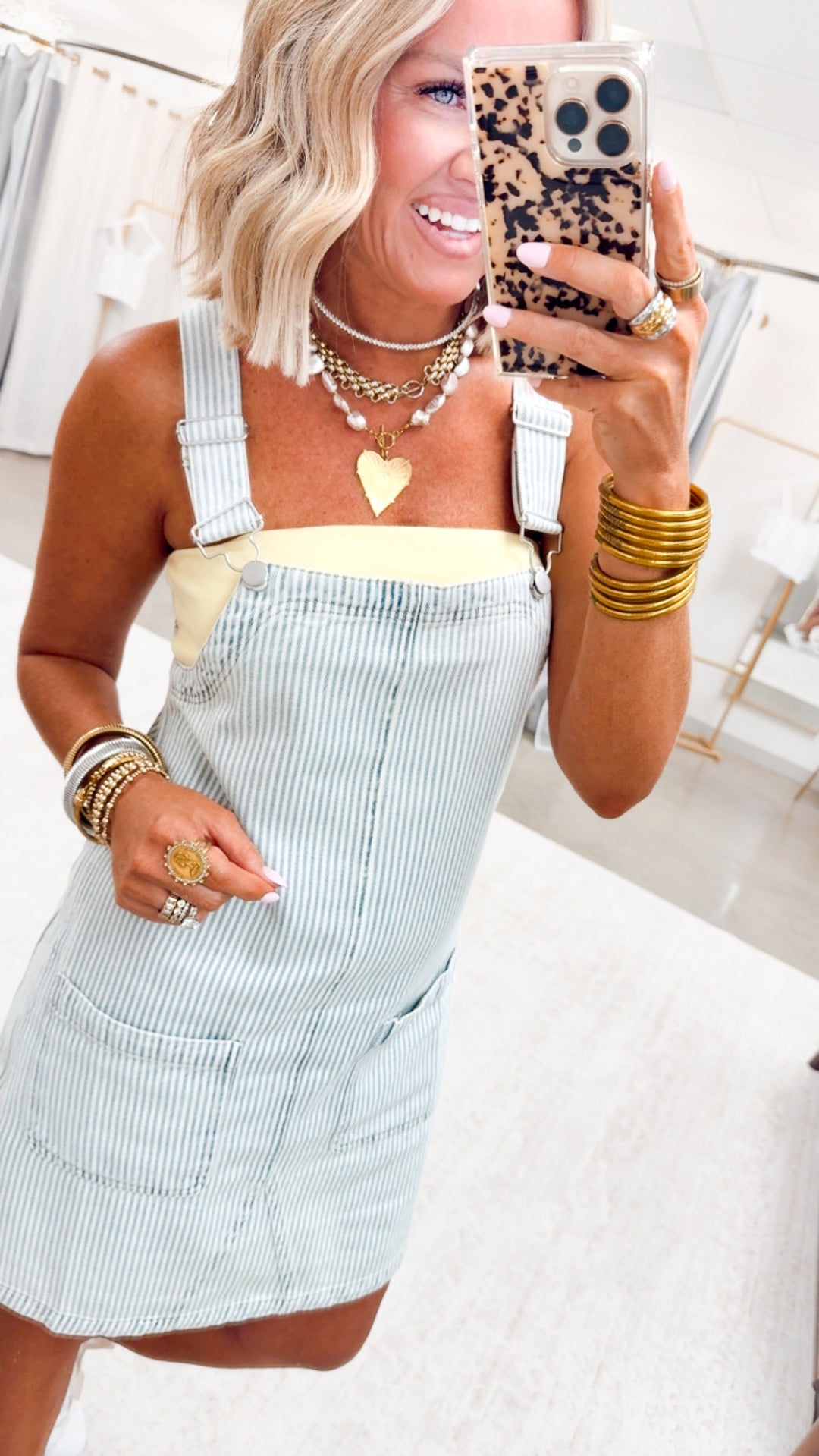 The Sutherland Overall Mini Dress