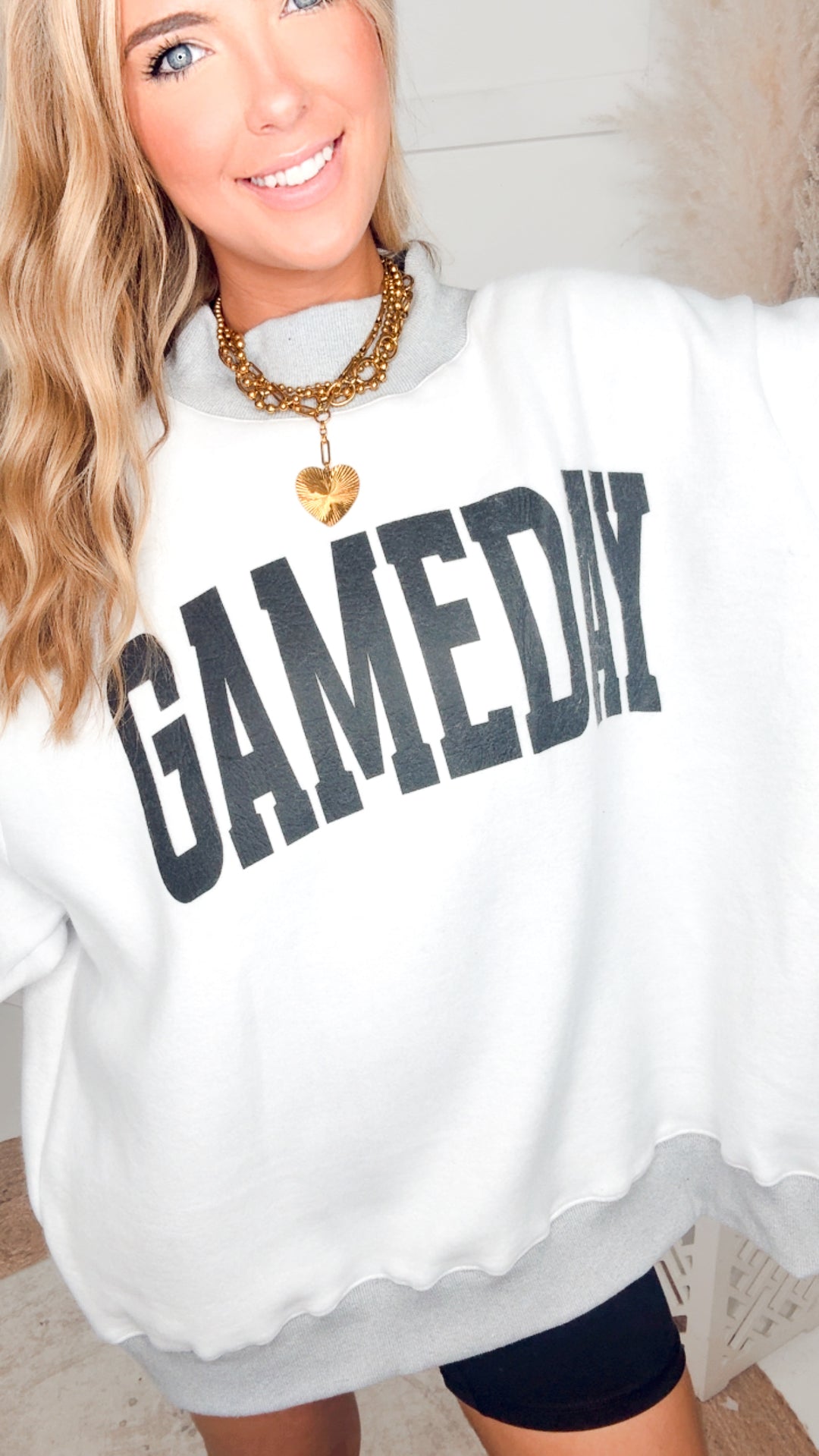 Football Reversible Mock Neck Sweatshirt