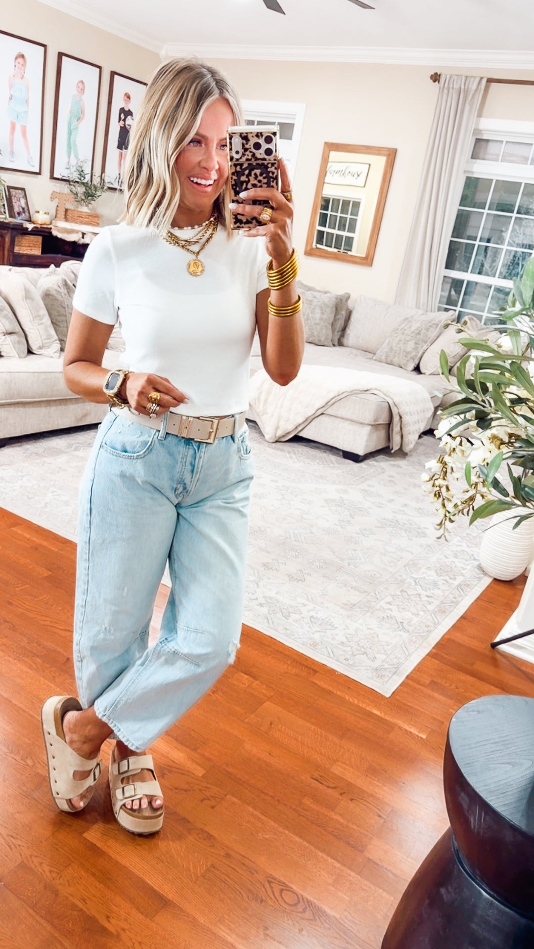 The Just Right Ribbed Tee-Ivory