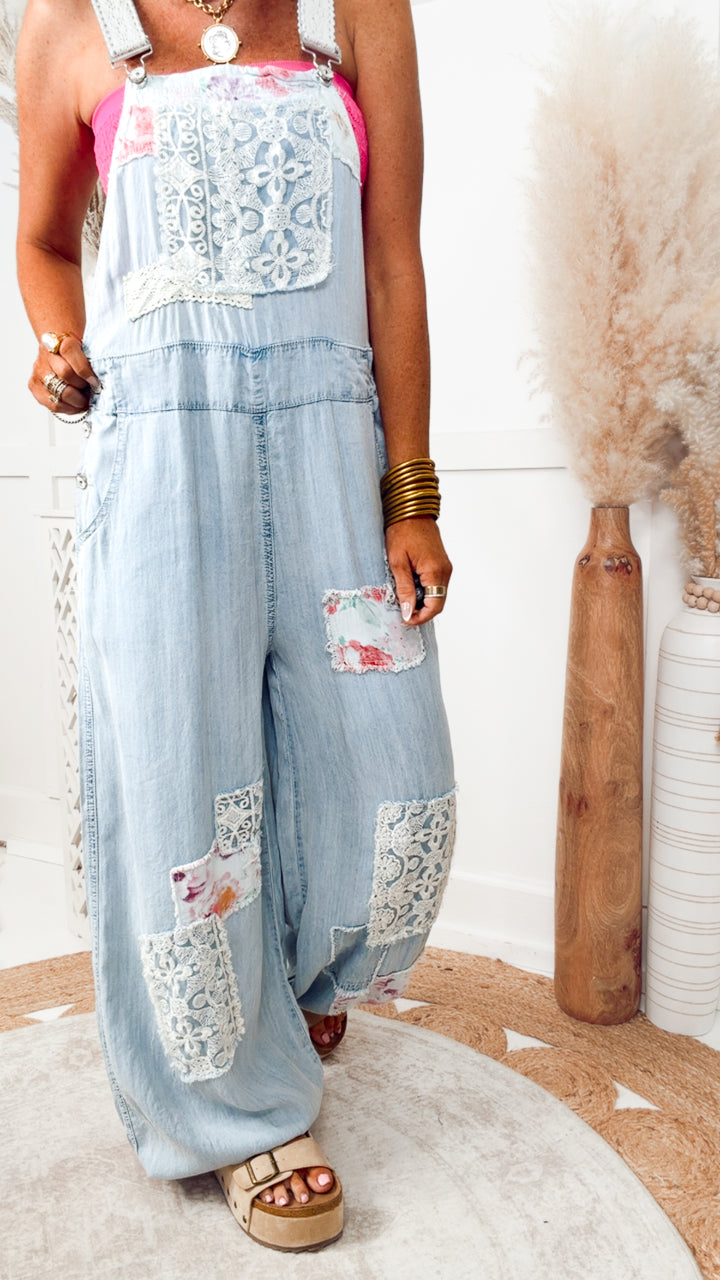 The Larkspur Patch Overalls