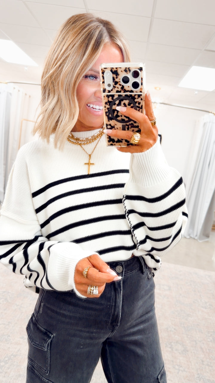 The Ivory Stripe Pullover