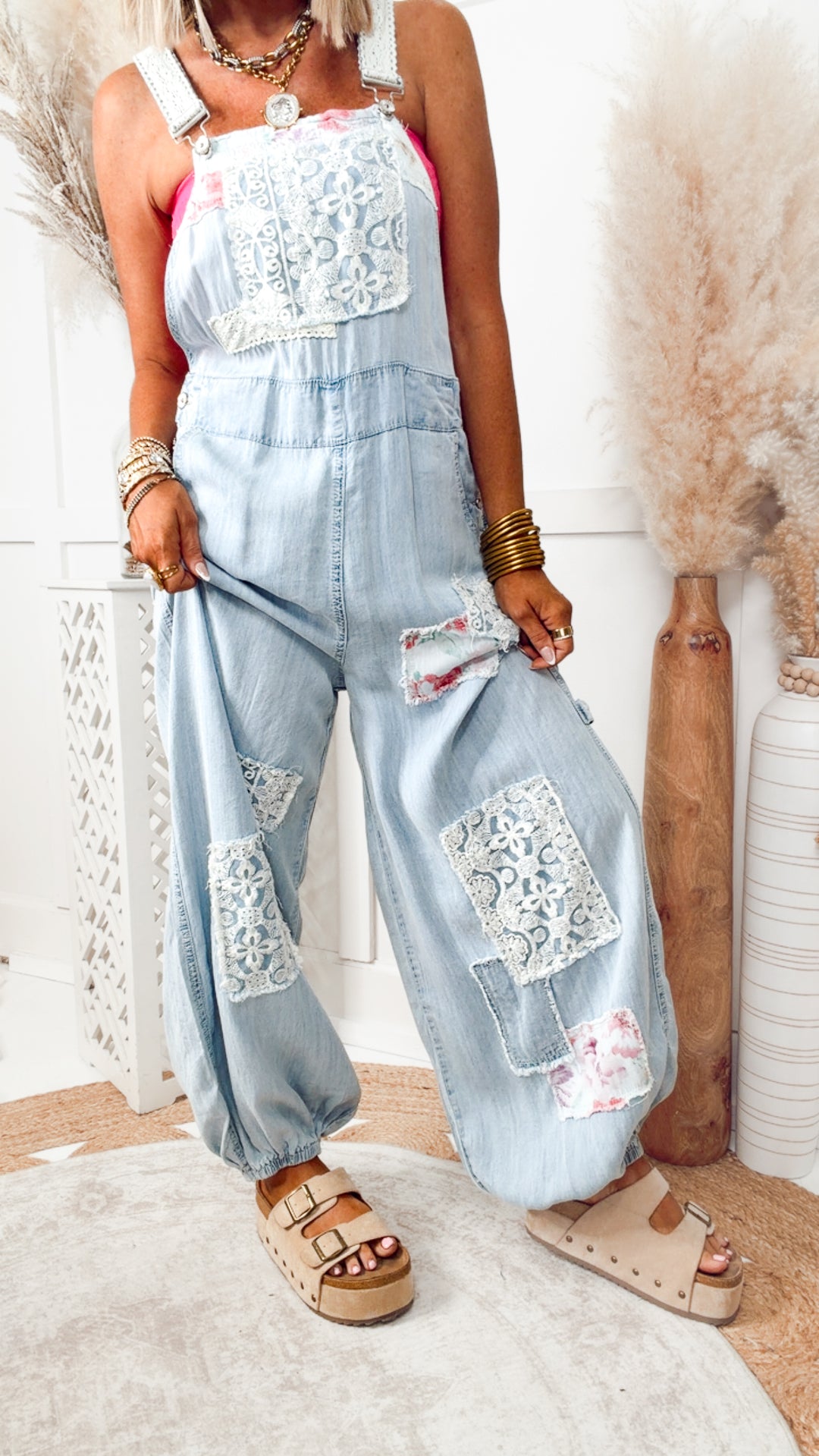 The Larkspur Patch Overalls