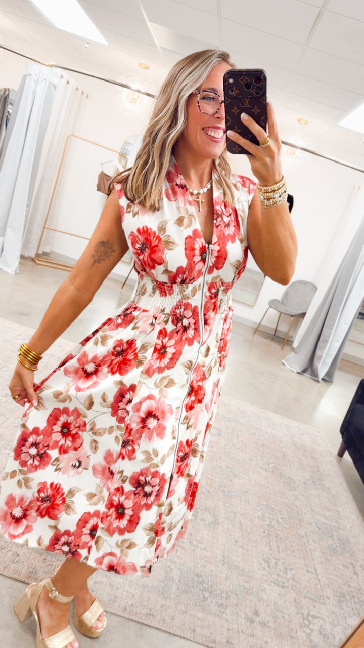 The Scarlet Blossom Dress