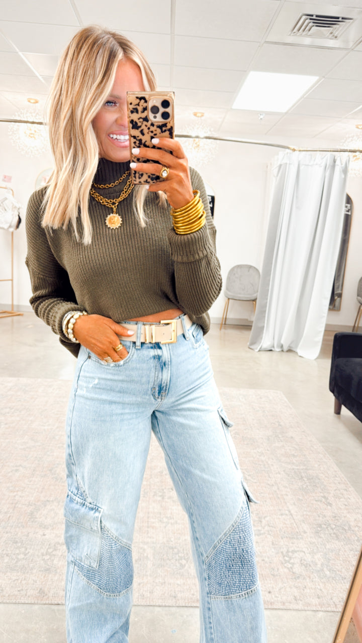 The Forest Mock Neck Sweater