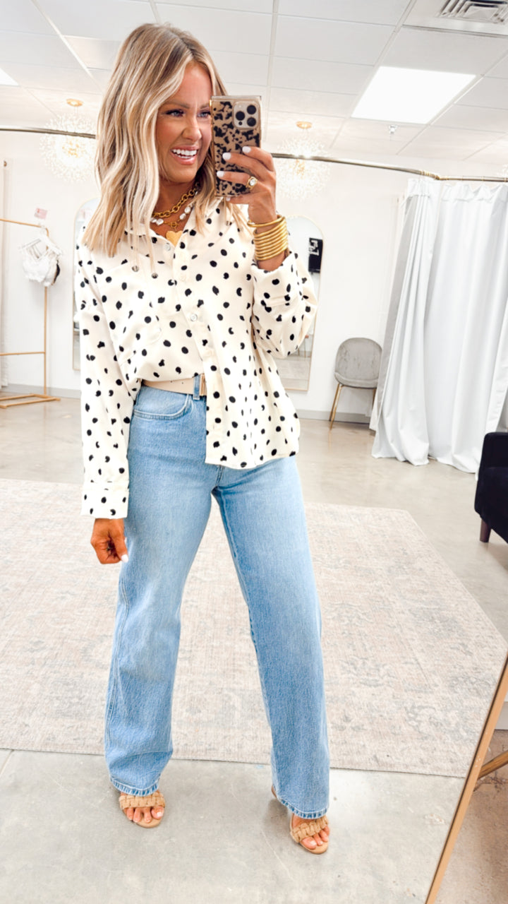 Classic Polka Dot Blouse
