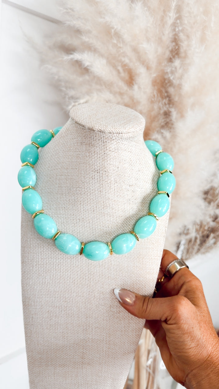 Jelly Pop Mint Necklace