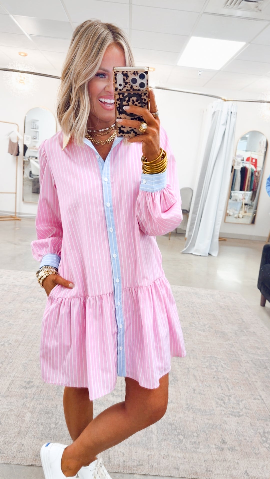 Bayside Pinstripe Dress