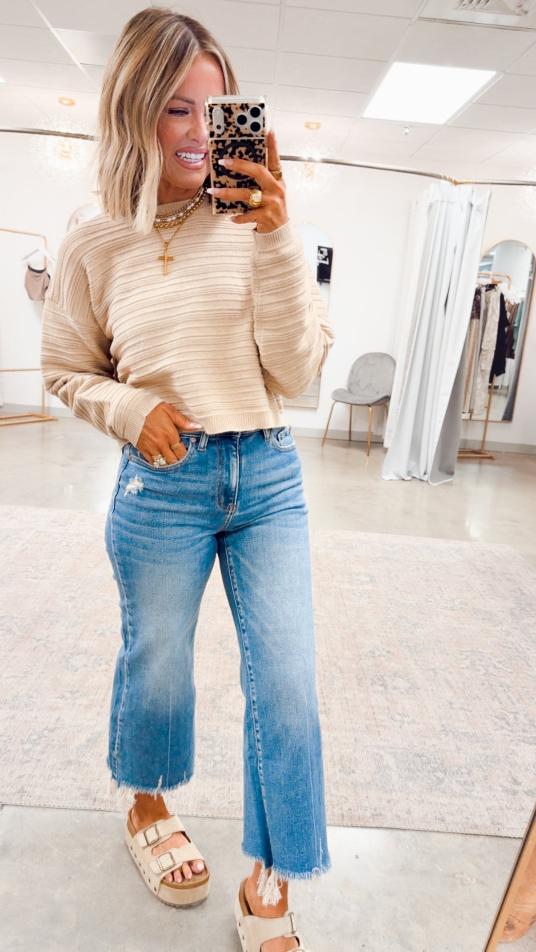 The Rowan Raw Hem Straight Jean