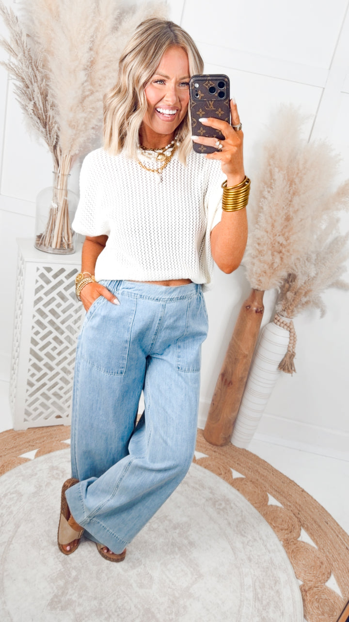 Driftwood Dolman Top-Whip Cream
