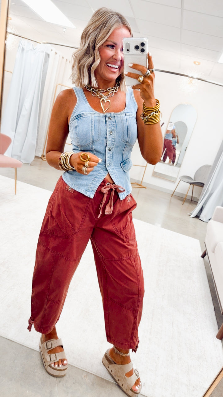 The Cabernet Cuffed Jogger Pant