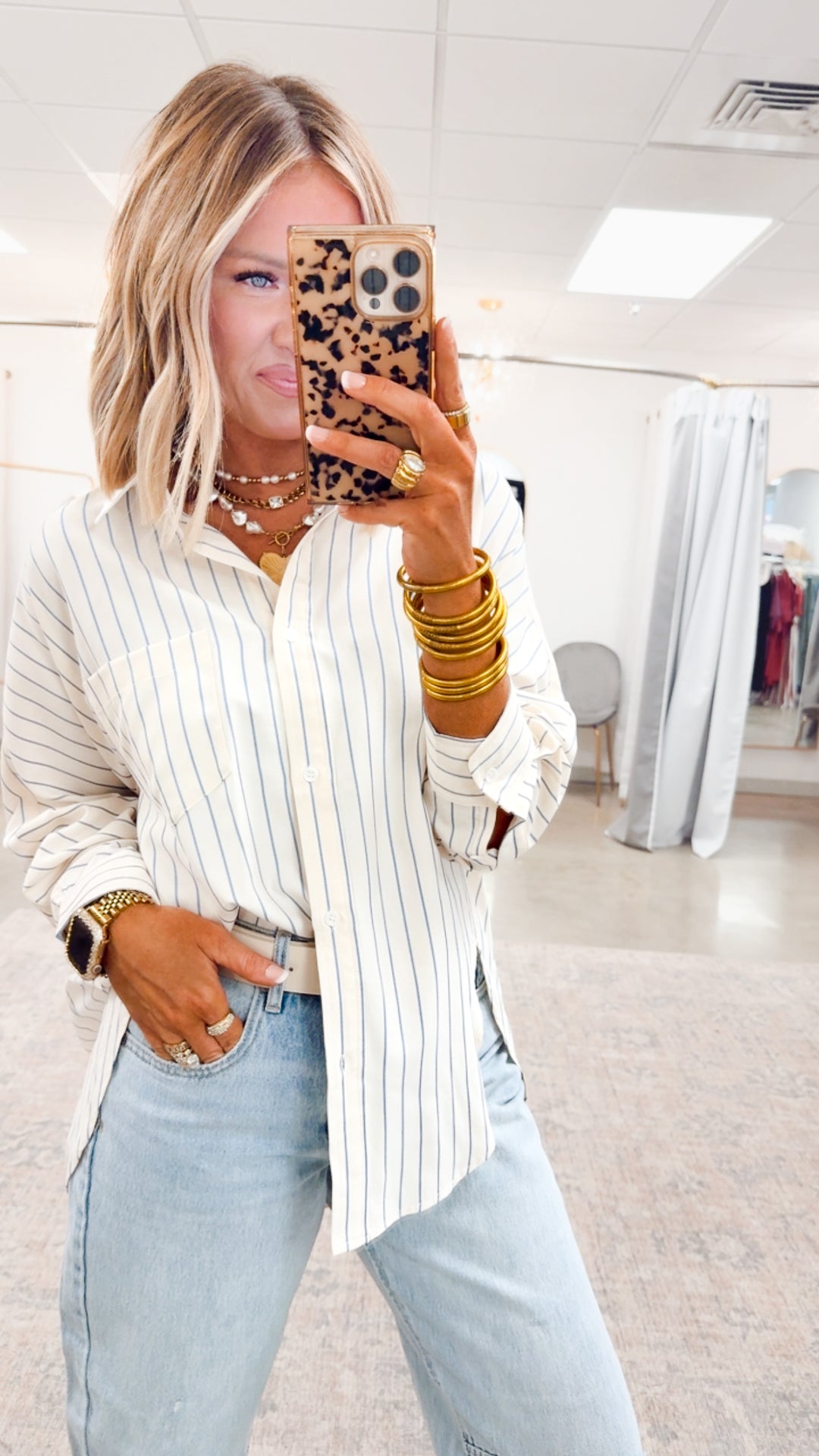 Sophisticated Stripe Blouse