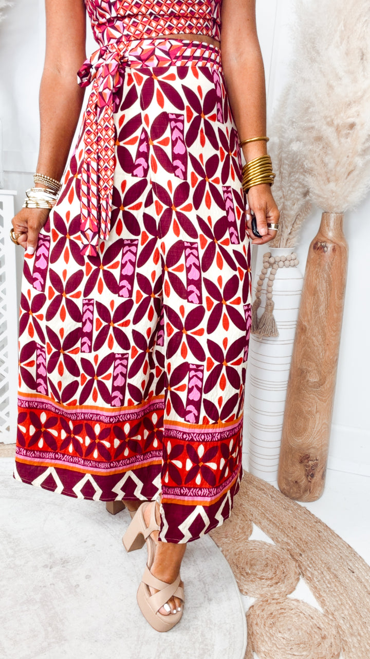 The Montego Wrap Skirt Set