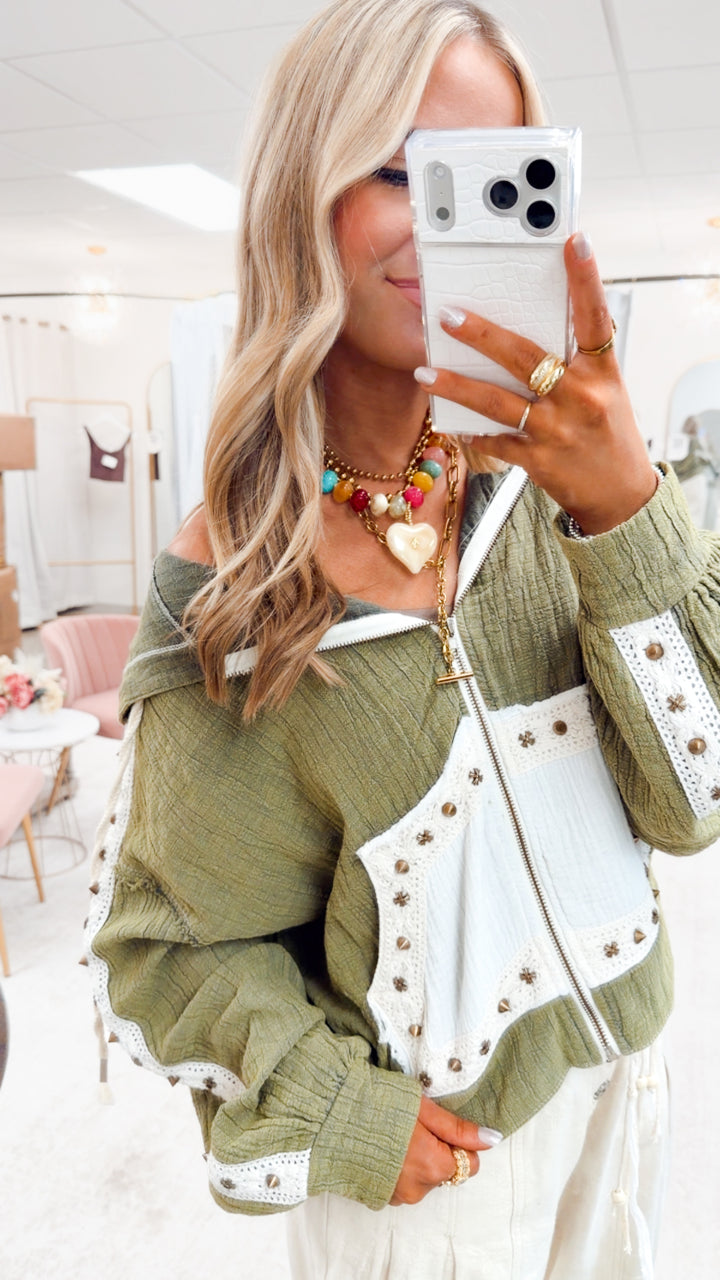 Free Spirit Lightweight Jacket-Olive