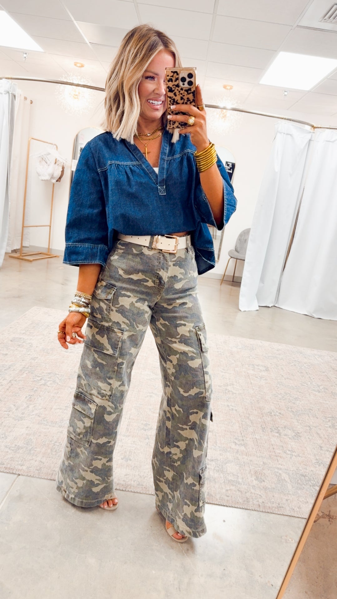 Denim Solace Top