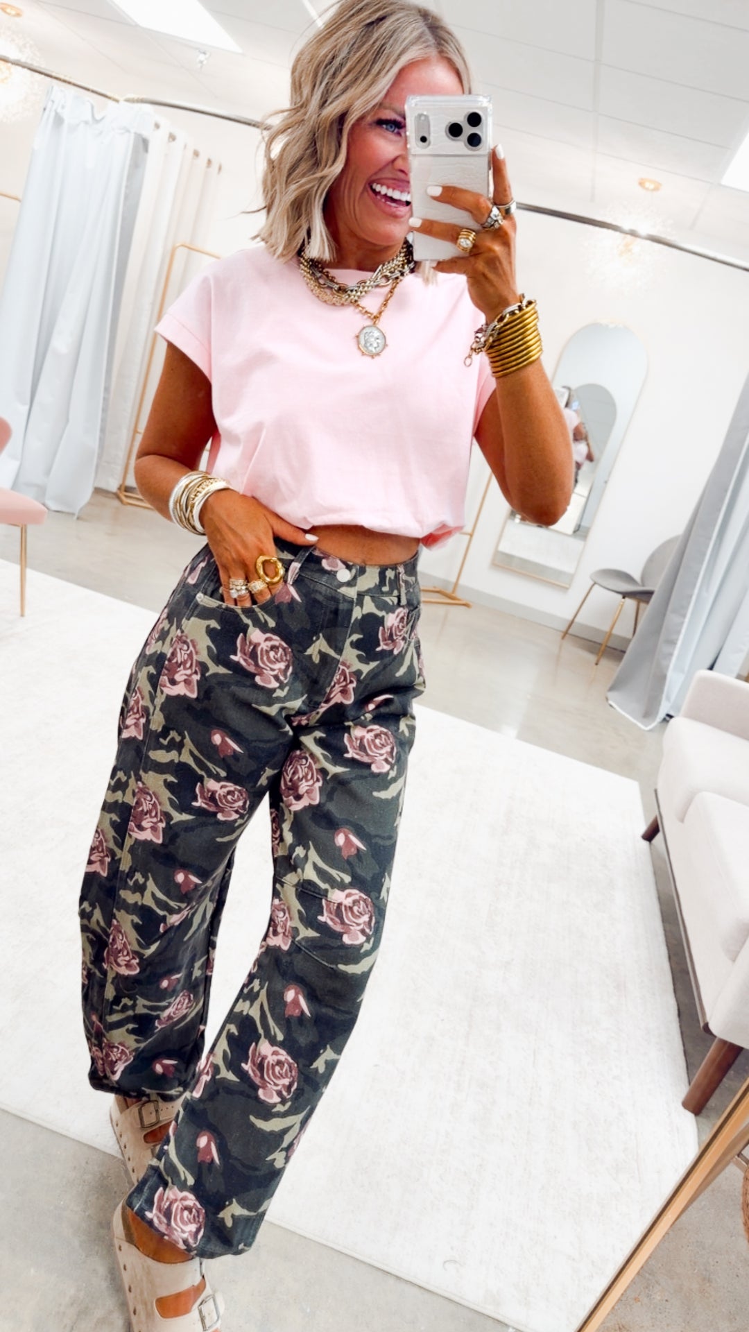 The Rose Command Barrel Jean