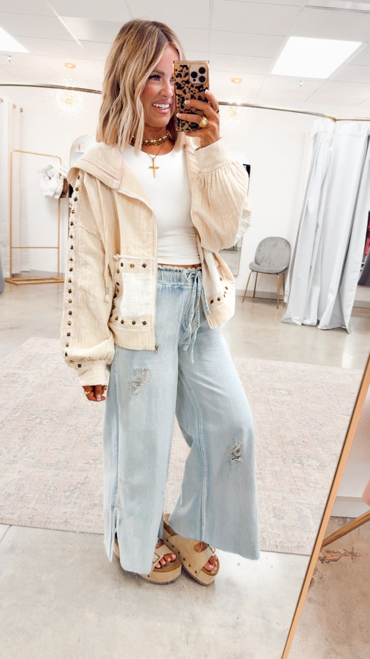 Free Spirit Lightweight Jacket-Natural