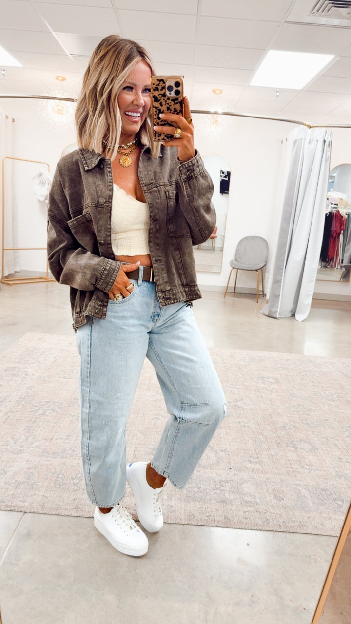 Oak Ridge Denim Jacket-Black Coffee