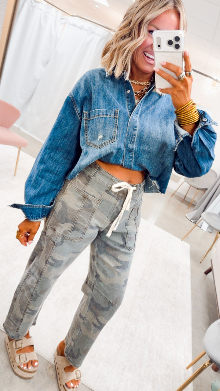 The Rogue Camo Barrel Jean