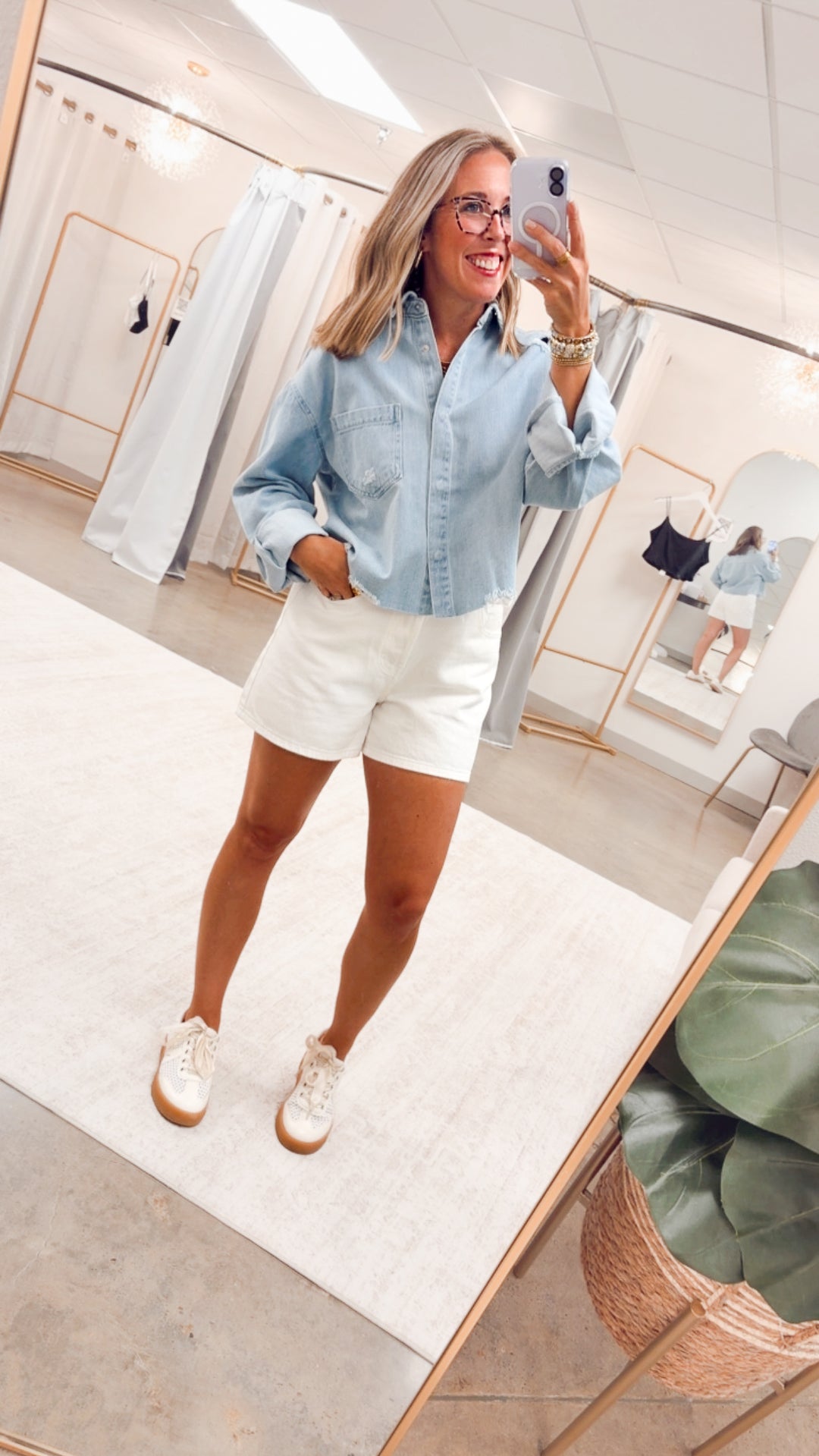 The Shorebreak Denim Shorts-White