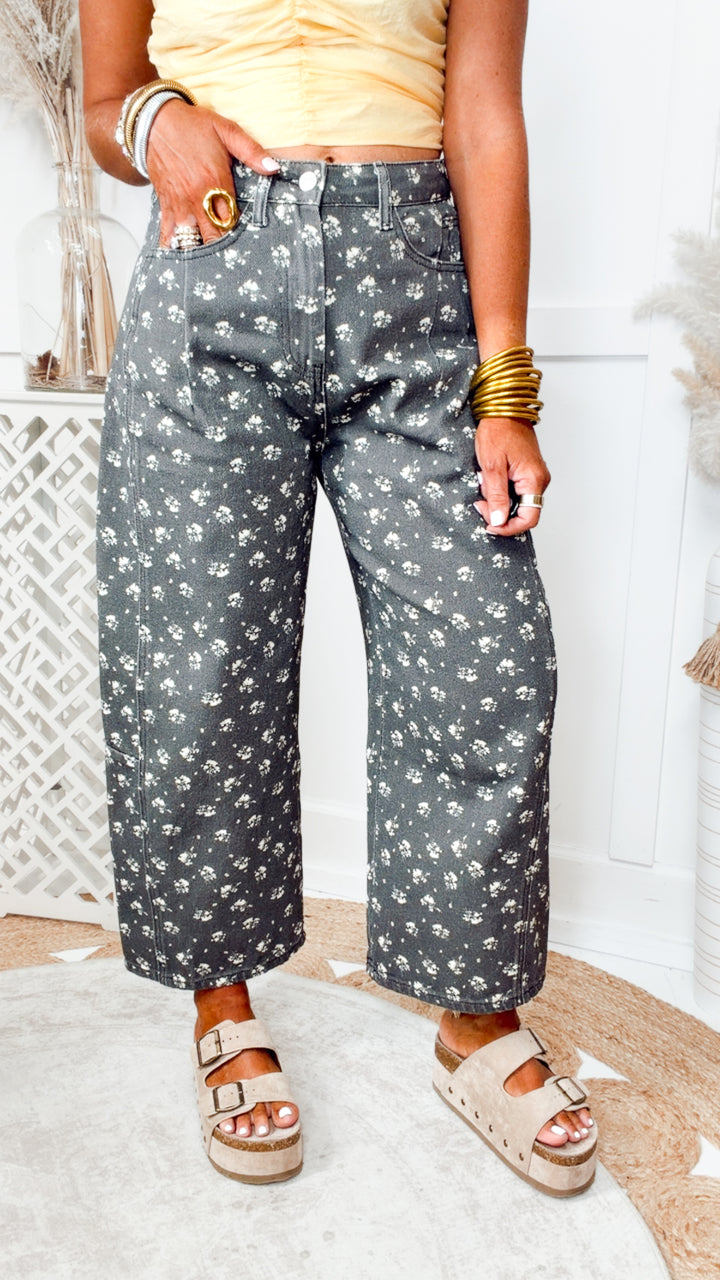 The Floral Barrel Jeans