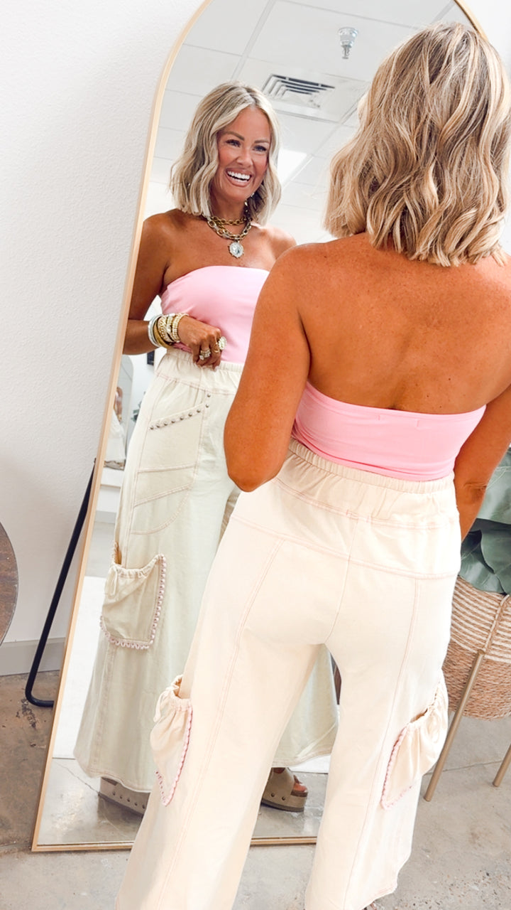 The Ellis Tube Top-Hibiscus