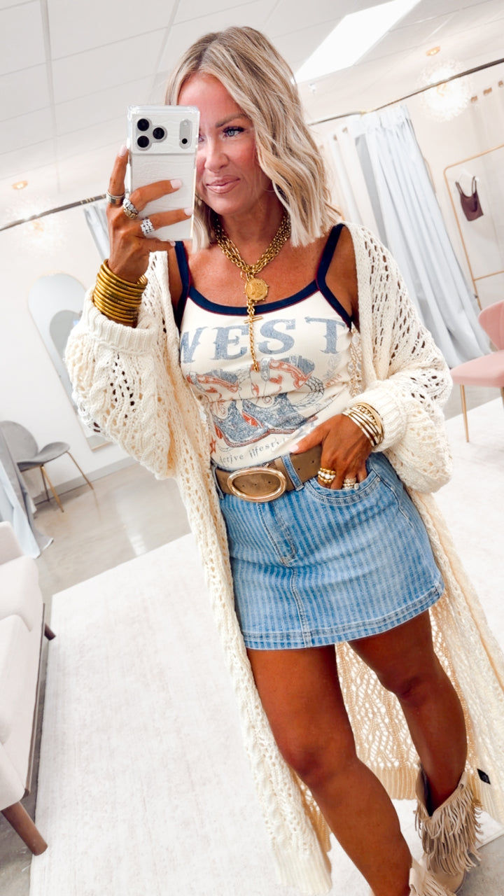 The Seashell Shores Cardigan-Cream